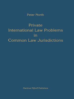 cover image of Private International Law Problems in Common Law Jurisdictions
